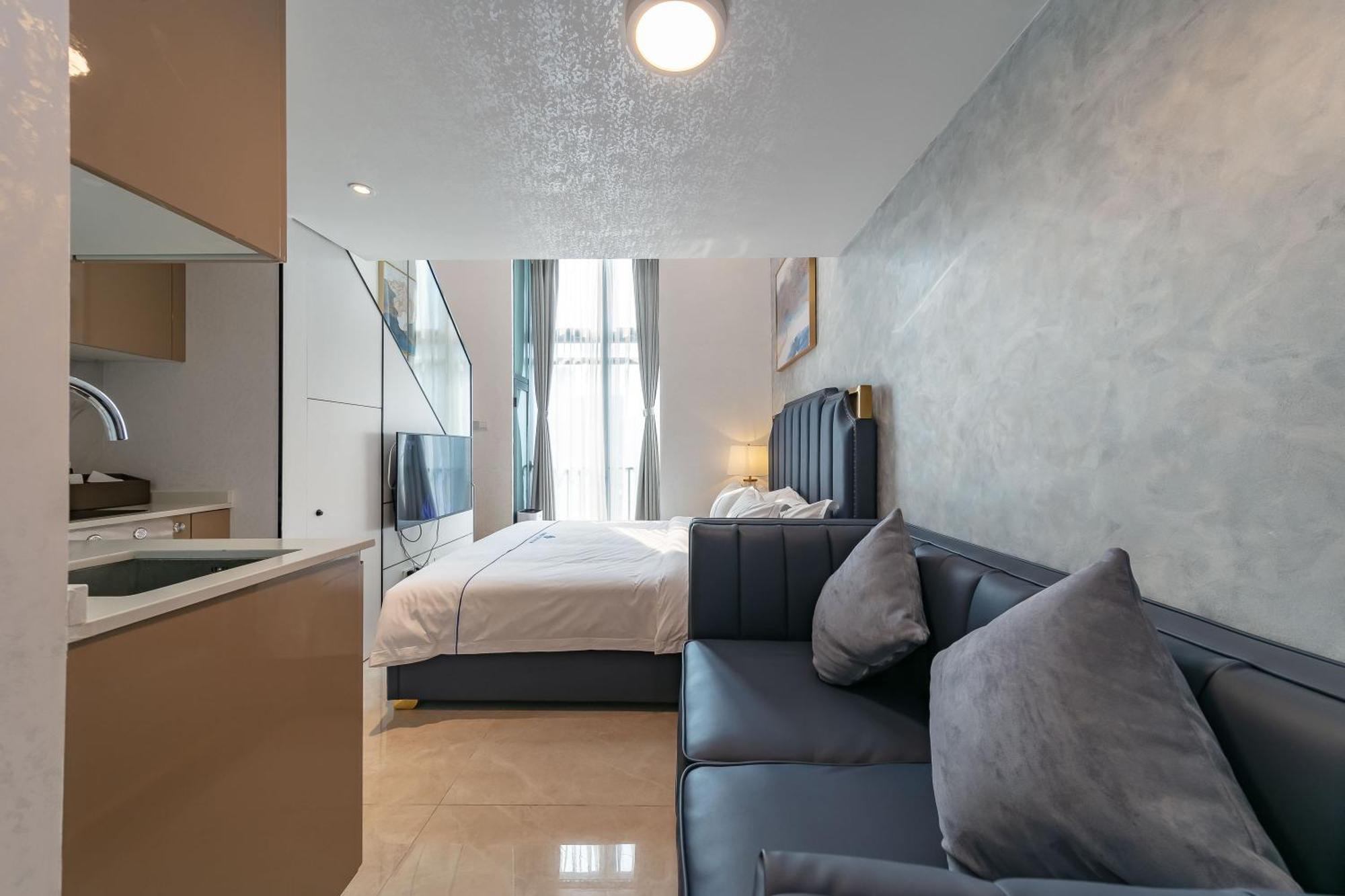 Boruisi Plaza Residence Apartment - Shenzhen Futian Convention & Exhibition Center Exteriör bild