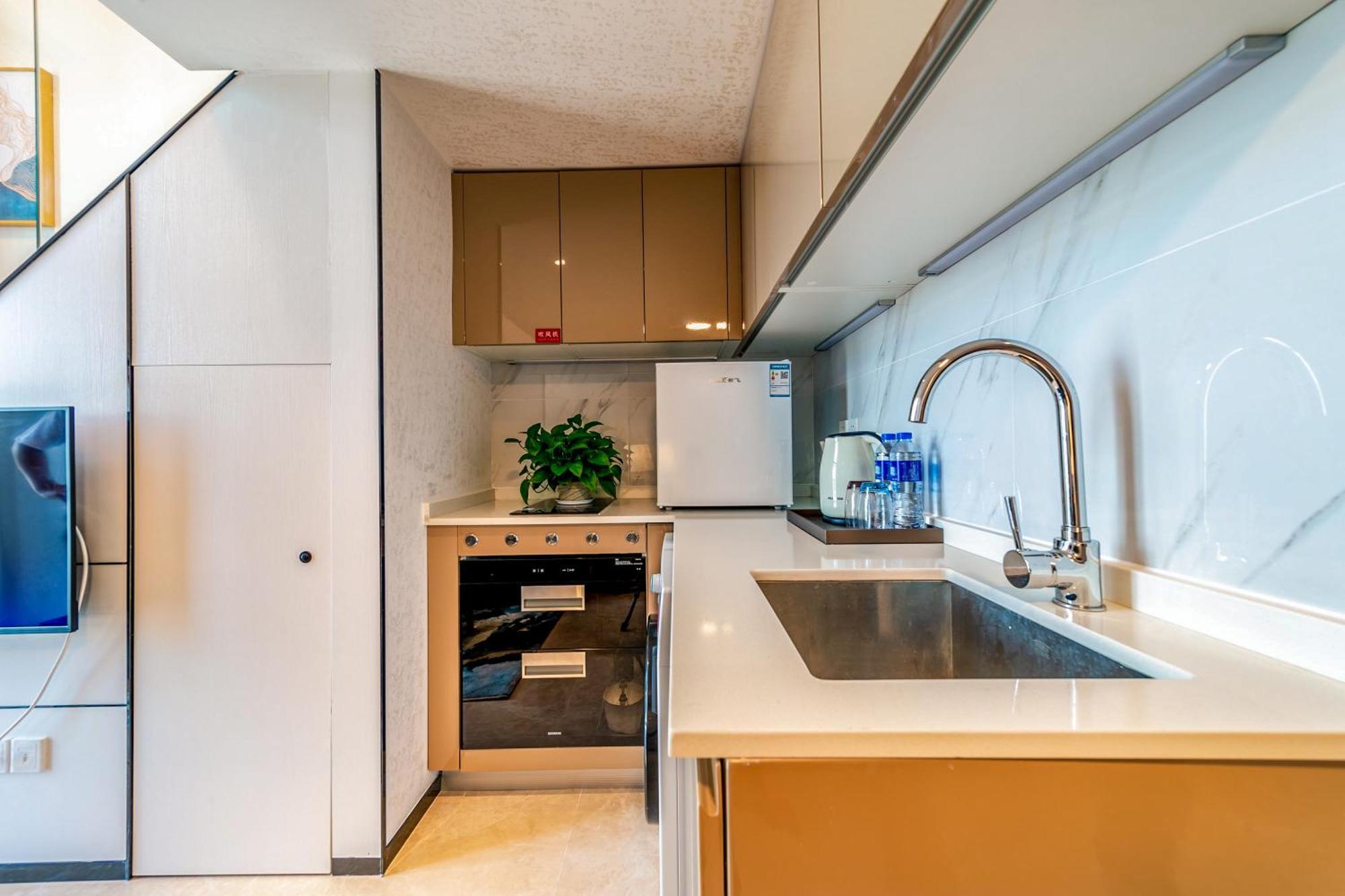 Boruisi Plaza Residence Apartment - Shenzhen Futian Convention & Exhibition Center Exteriör bild