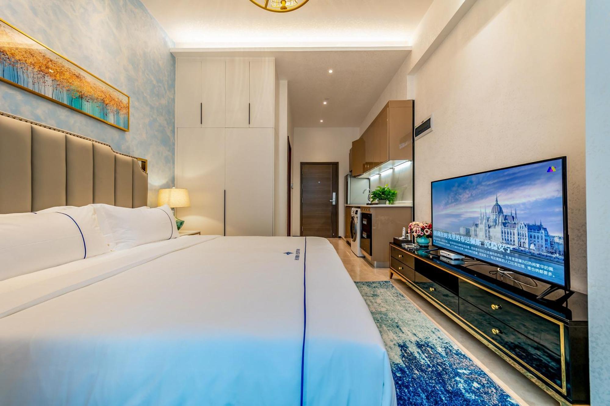 Boruisi Plaza Residence Apartment - Shenzhen Futian Convention & Exhibition Center Exteriör bild