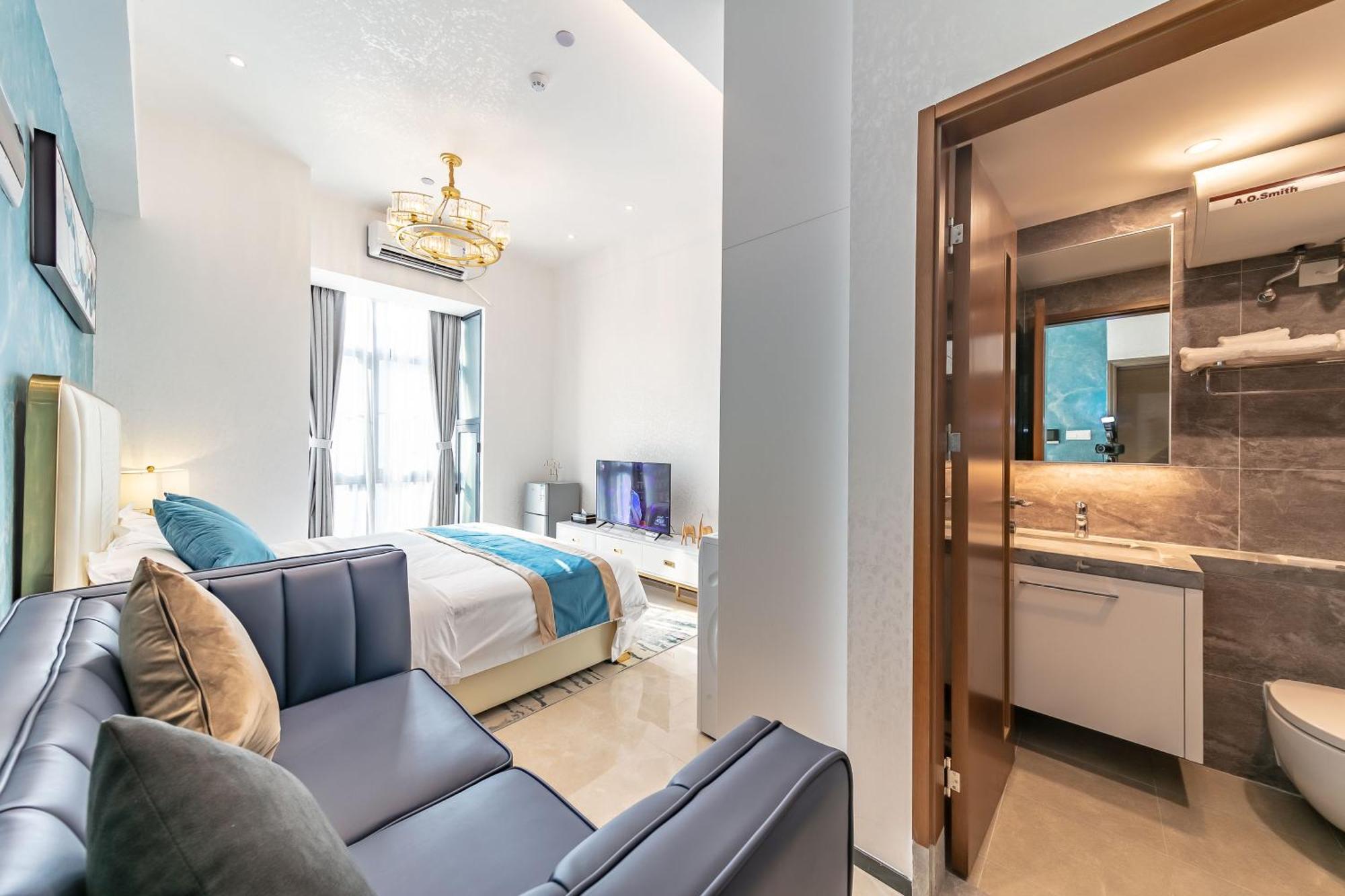 Boruisi Plaza Residence Apartment - Shenzhen Futian Convention & Exhibition Center Exteriör bild