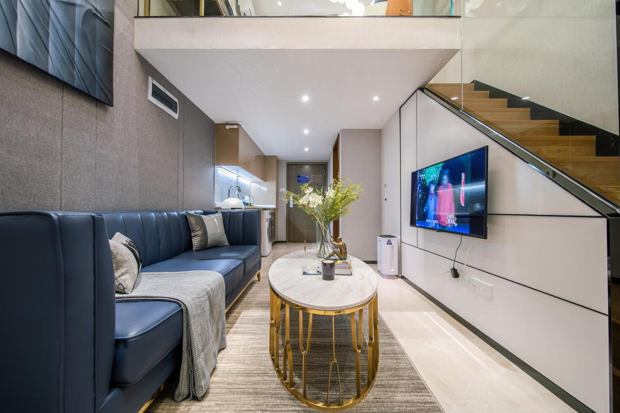 Boruisi Plaza Residence Apartment - Shenzhen Futian Convention & Exhibition Center Exteriör bild